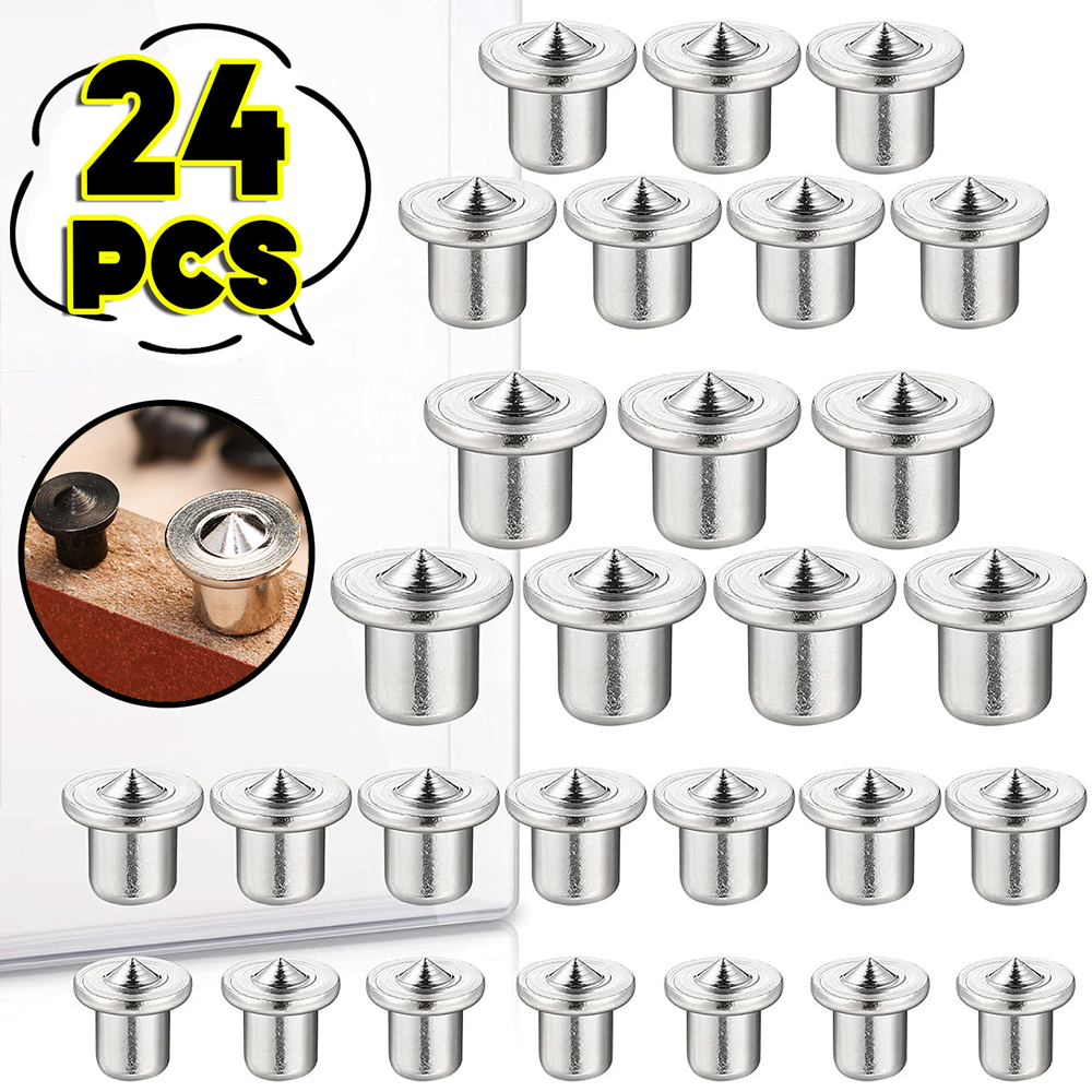 Table Tennis Zone - 8/24Pcs Dowel Drill Centre Points Pin