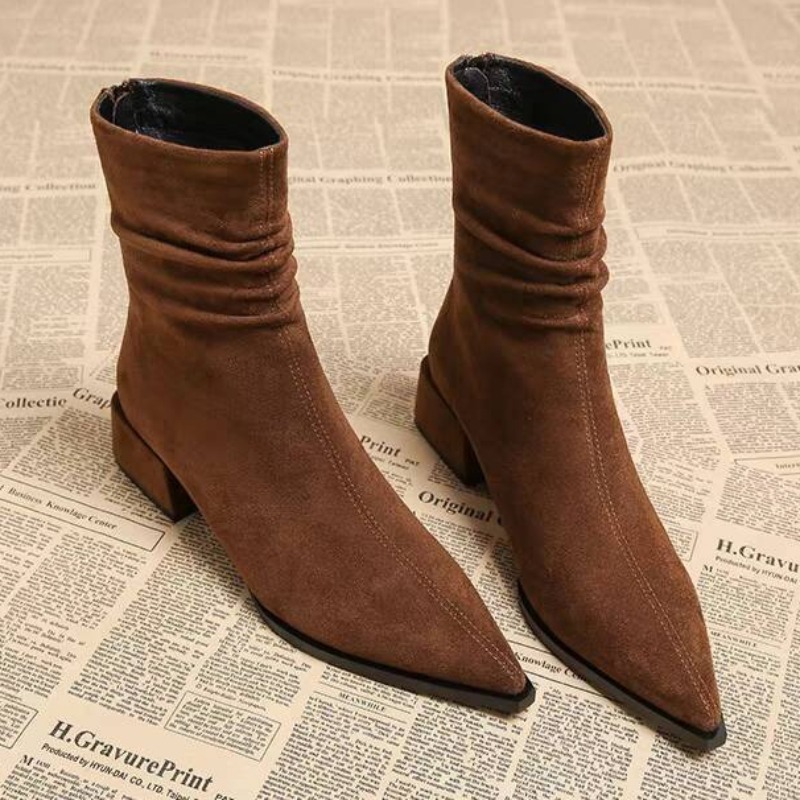 Anti Loop Rubber - Women Outdoor Retro Knight Boots Anti-slip