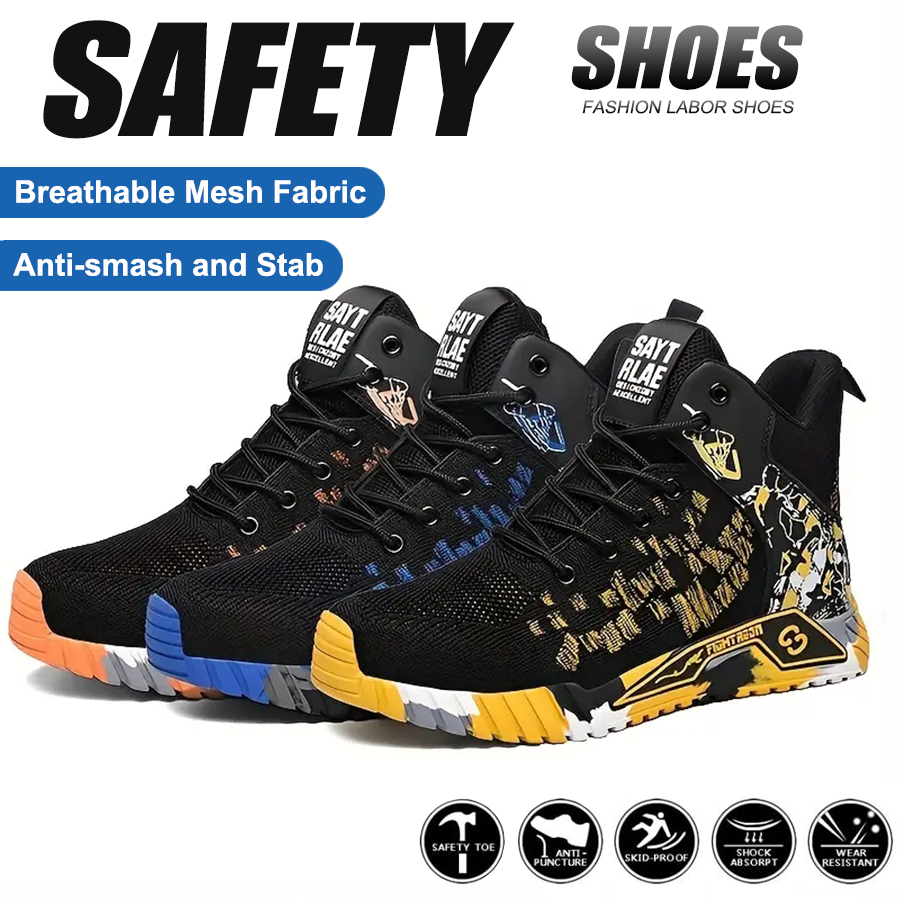 Anti Loop Rubber - Steel Toe Shoes For Man Indestructible