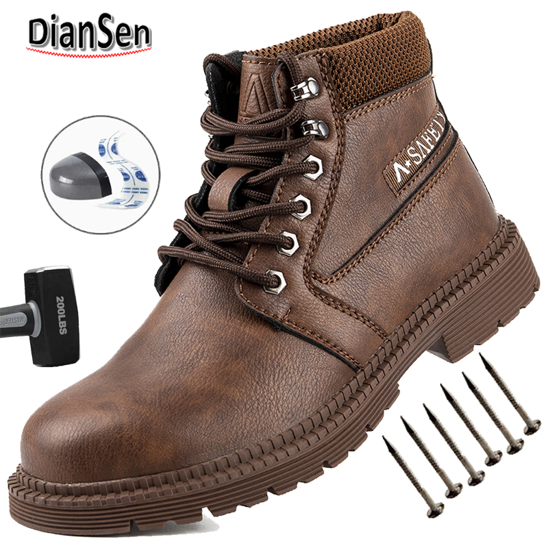 Anti Loop Rubber - Waterproof Work Boots Steel Toe Anti-Smash