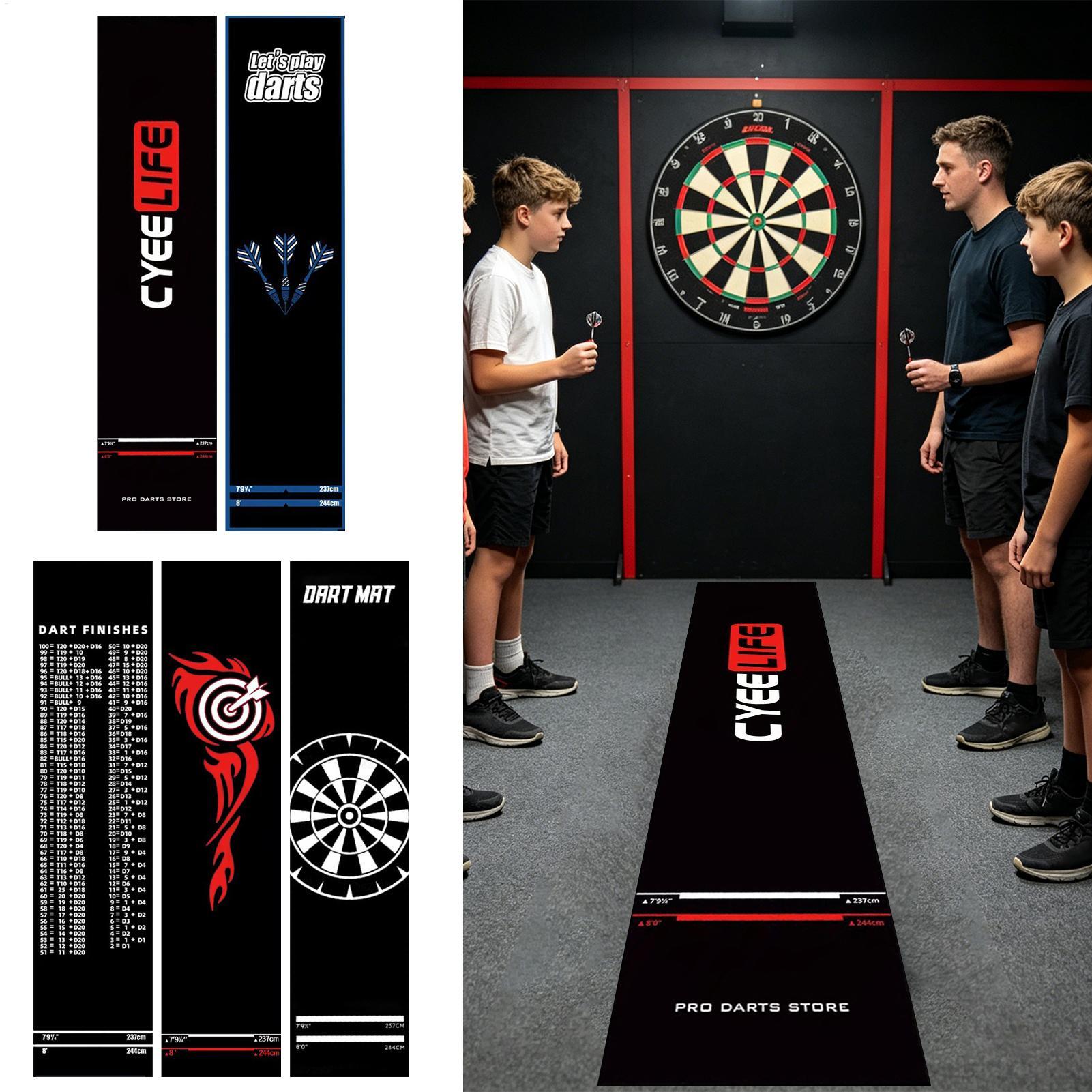 Table Tennis Zone - 1pcs Dart Mat Non-Slip With Throw