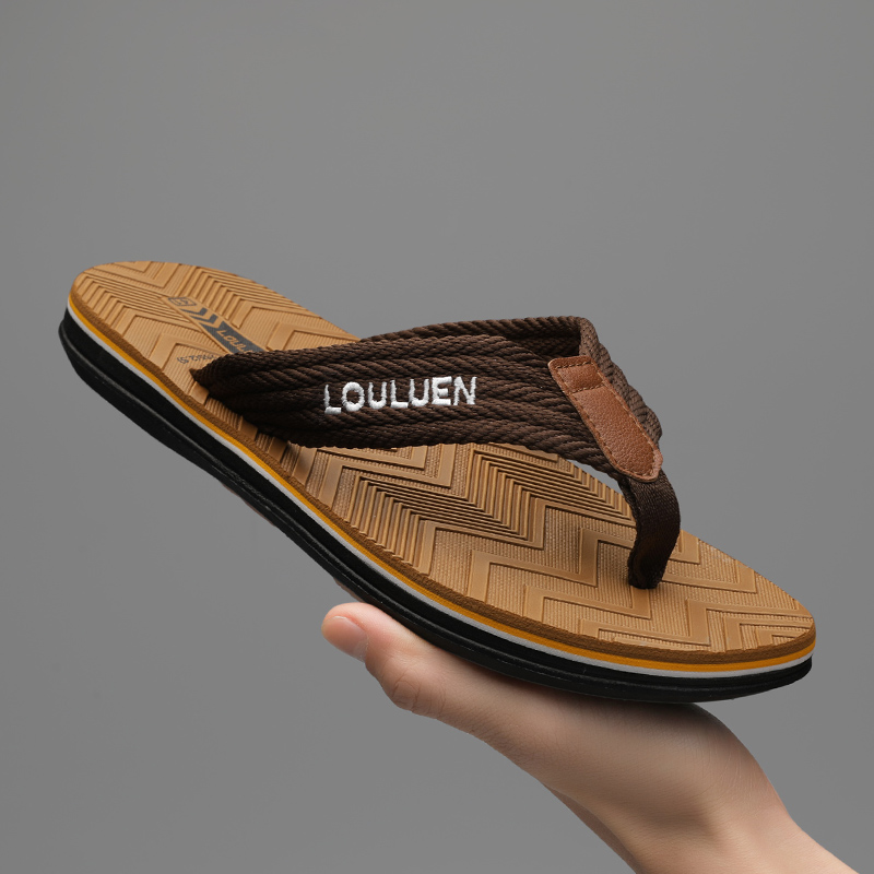 Anti Loop Rubber - Men's Flip Flops Anti-Slip Slippers Casual
