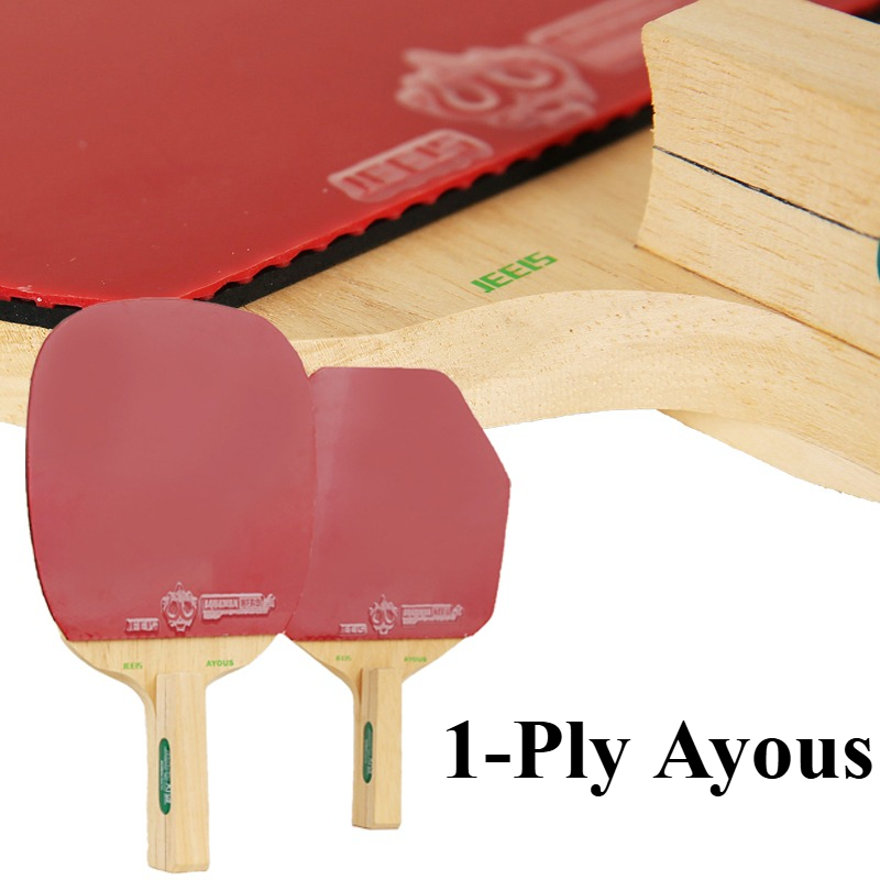 Table Tennis Paddles - JEELS Japanese 1-Ply Ayous Wood Table