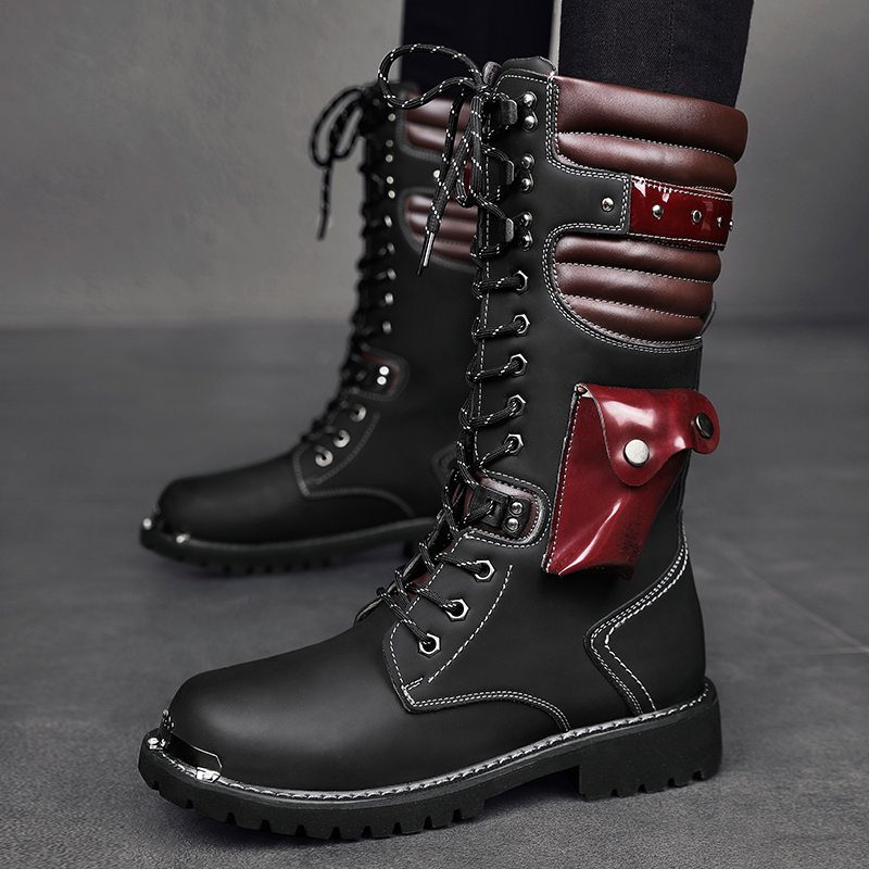 Men's high top motorcycle boot - Anti Loop Rubber ulasan dan harga