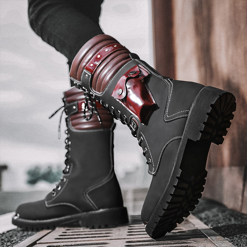 Men's high top motorcycle boot - Anti Loop Rubber ulasan dan harga