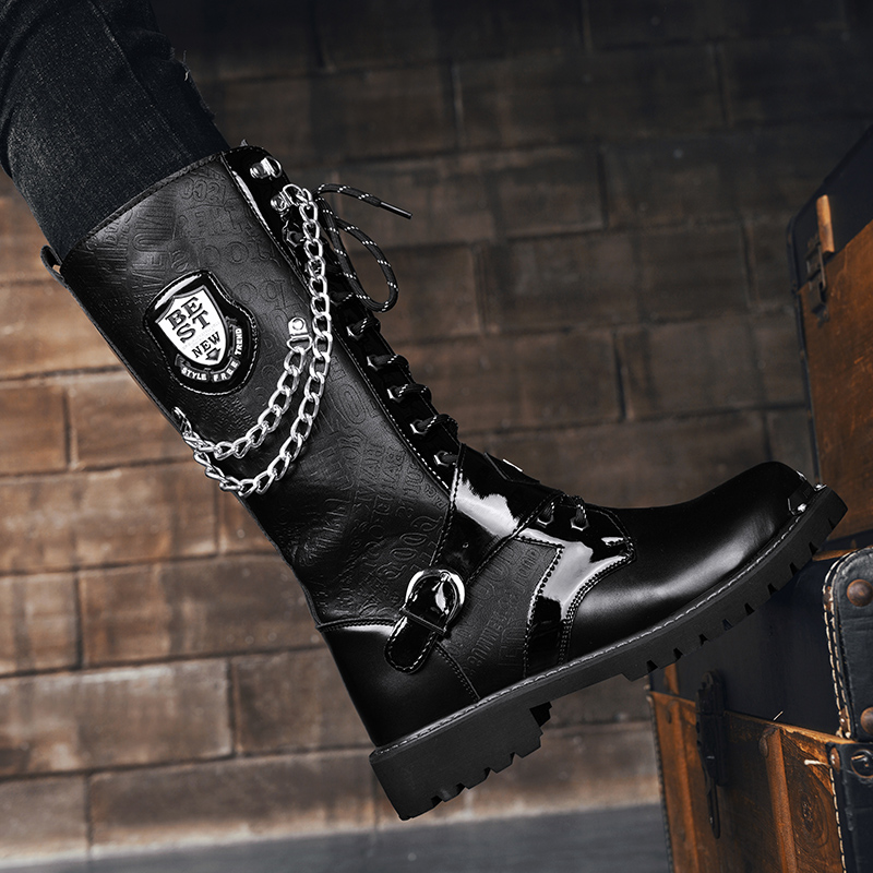 Men's high top motorcycle boot - Anti Loop Rubber ulasan dan harga