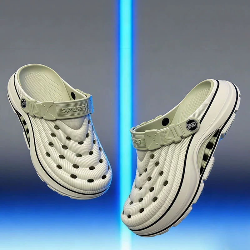 EVA Mesh Slippers Men's Thick  - Anti Loop Rubber ulasan dan harga