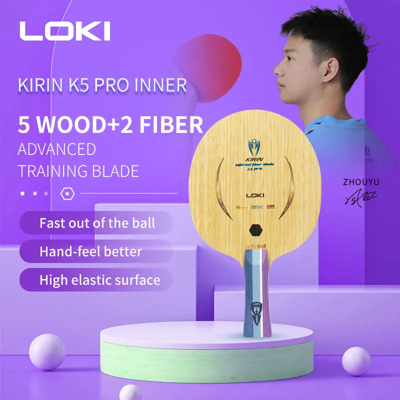 LOKI K5 PRO Table Tennis Blade - Stiga Carbon Blade ulasan dan harga