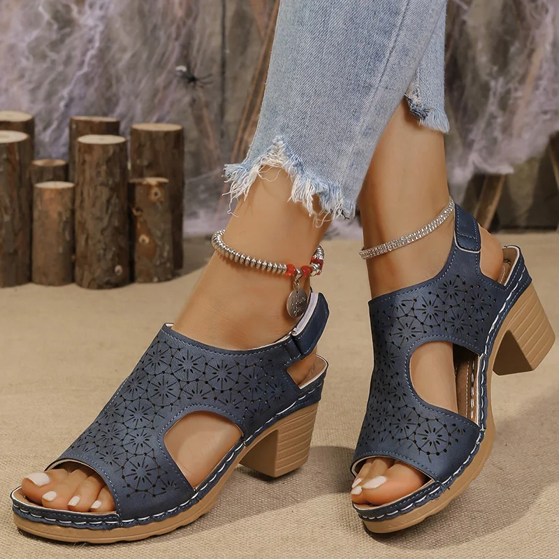 Hollow Out Women's High Heels  - Anti Loop Rubber ulasan dan harga