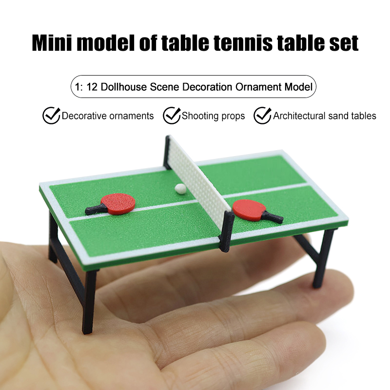 1/12 Mini Dollhouse Sports Fur - Table Tennis Information ulasan dan harga