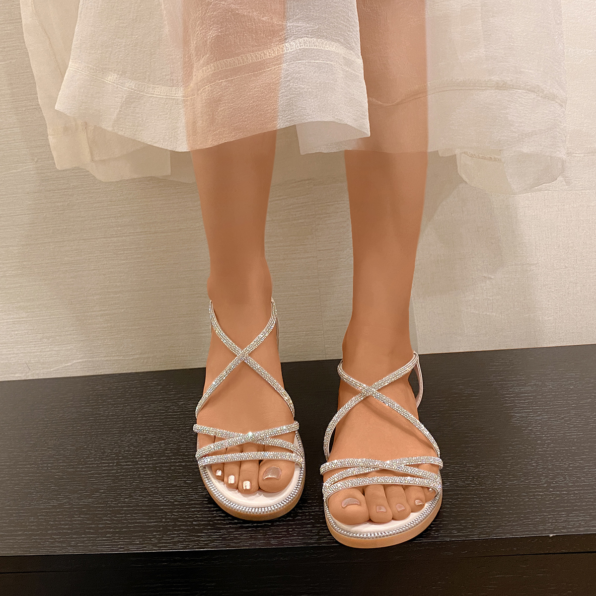 Summer Women Flat Sandals Rhin - Anti Loop Rubber ulasan dan harga