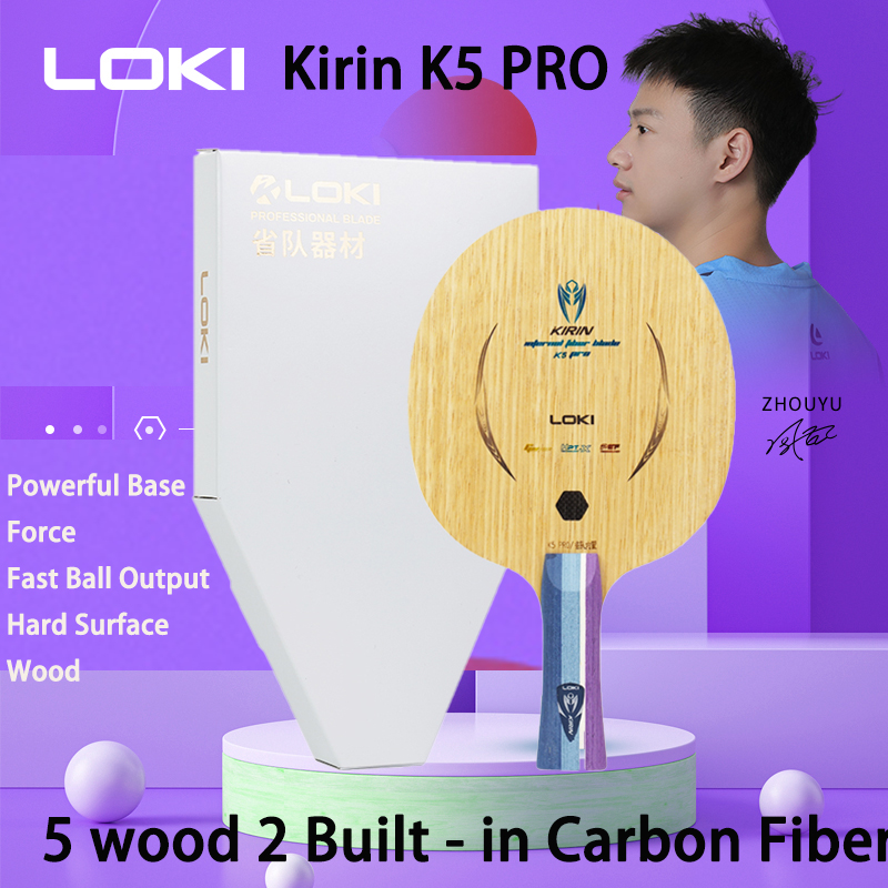 LOKI Kirin K5 PRO 5 Wood 2 Inb - Stiga Carbon Blade ulasan dan harga