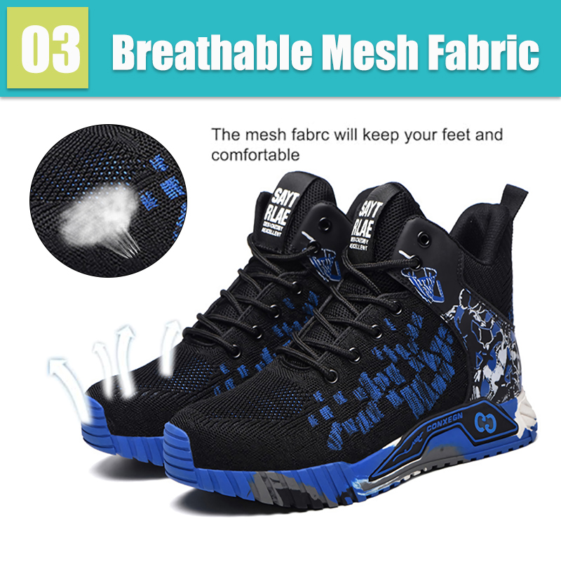 Steel Toe Shoes For Man Indest - Anti Loop Rubber ulasan dan harga