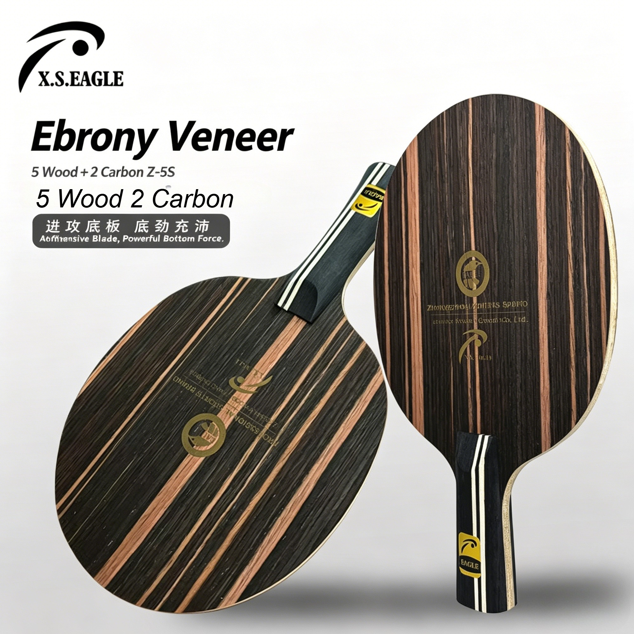 EAGLE-Z-5S 7-Ply Table Tennis  - Stiga Carbon Blade ulasan dan harga
