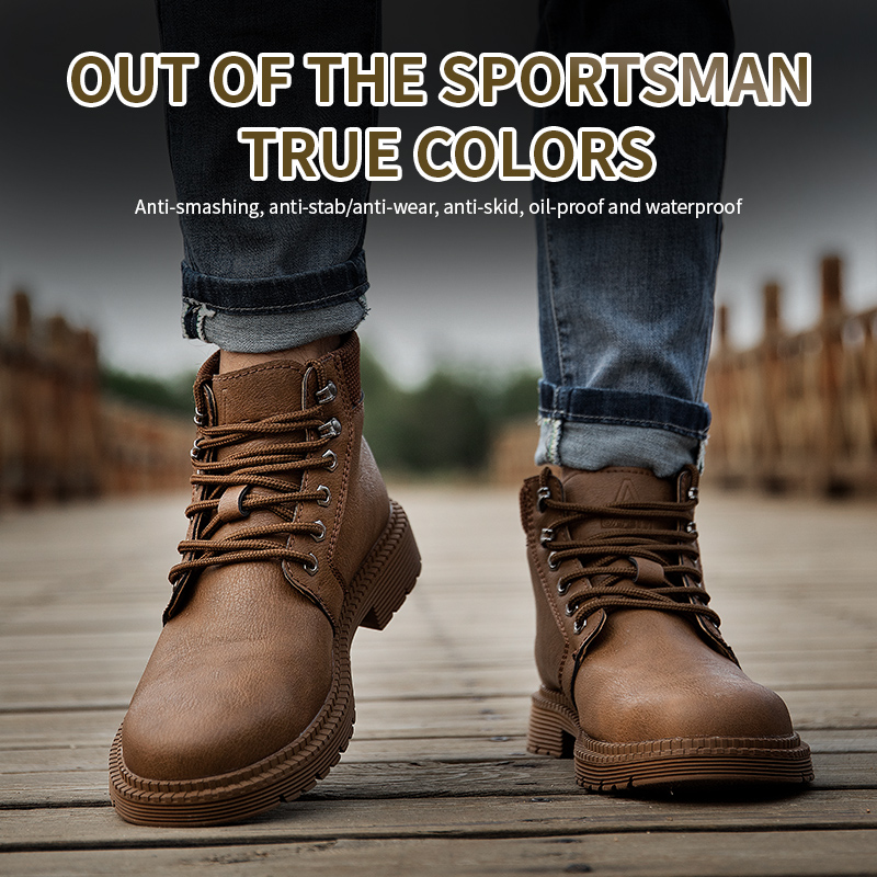 Waterproof Work Boots Steel To - Anti Loop Rubber ulasan dan harga