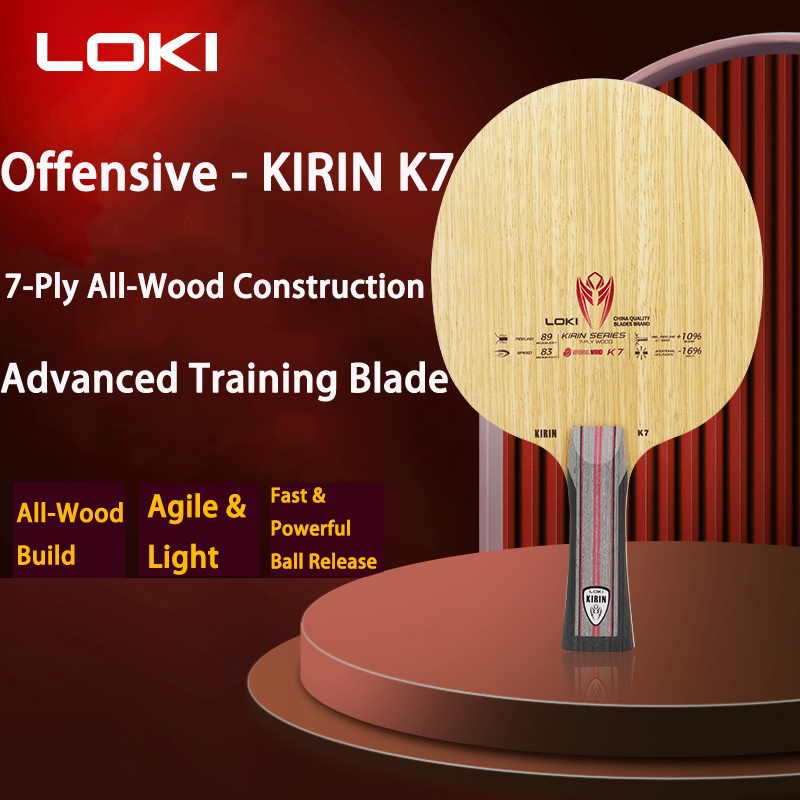 LOKI 7Ply Pure Wood Ping Pong  - Table Tennis Usa ulasan dan harga