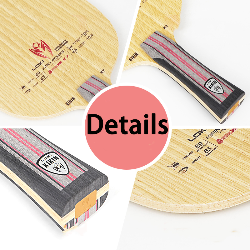 LOKI 7Ply Pure Wood Ping Pong  - Table Tennis Usa ulasan dan harga