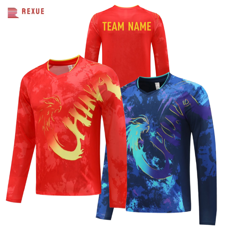 China Dragon Long Sleeve Table - Table Tennis Logo Free ulasan dan harga