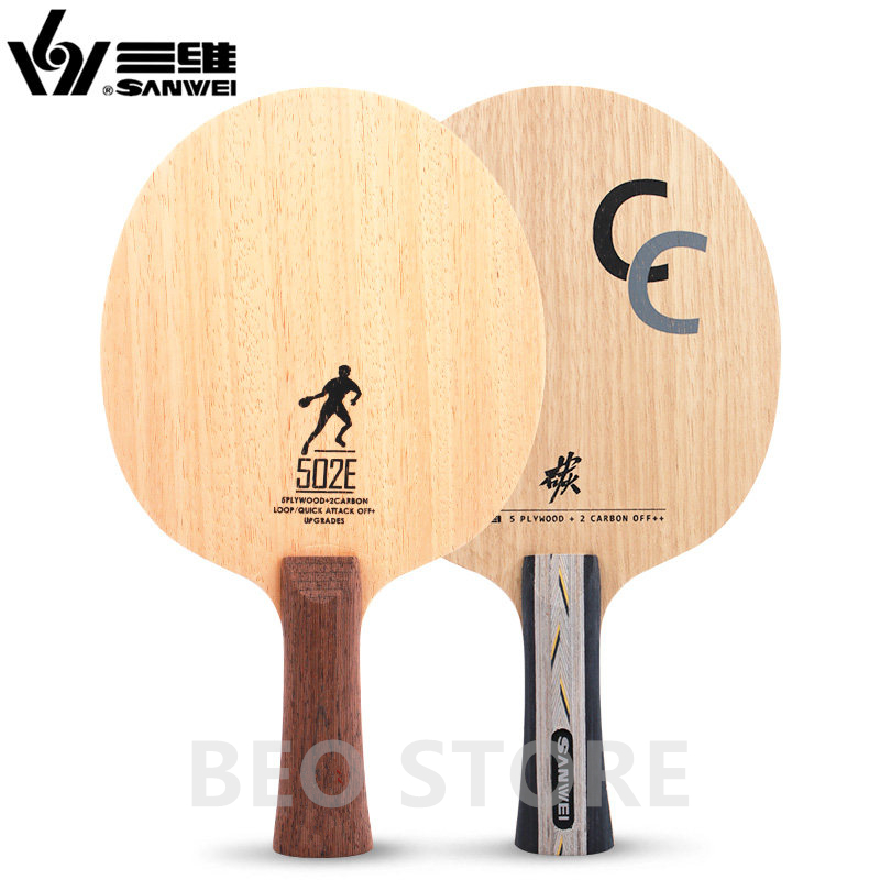 SANWEI CC 502E 5 Ply wood+2 Ca - Stiga Carbon Blade ulasan dan harga