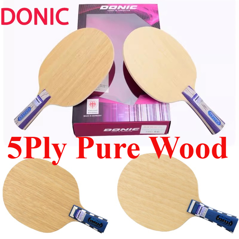 5Ply Pure Wood Ping Pong Paddl - Table Tennis Paddles ulasan dan harga