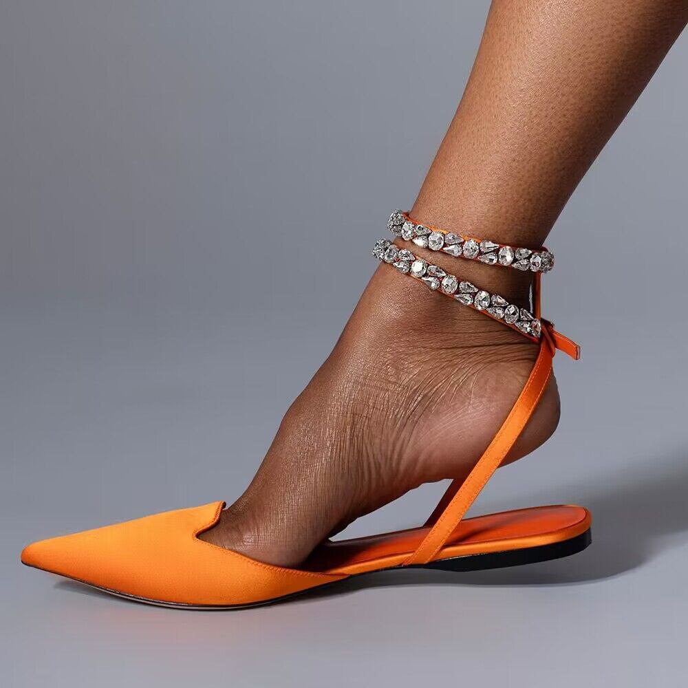Women's Pointed Toe Solid Colo - Anti Loop Rubber ulasan dan harga