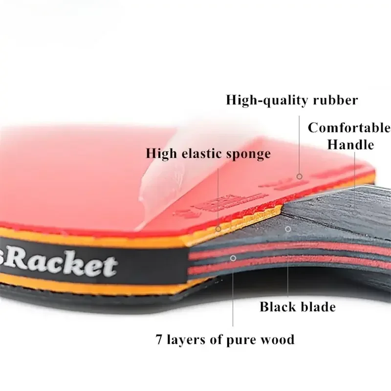 6 Star Table Tennis Racket 2PC - Table Tennis History ulasan dan harga