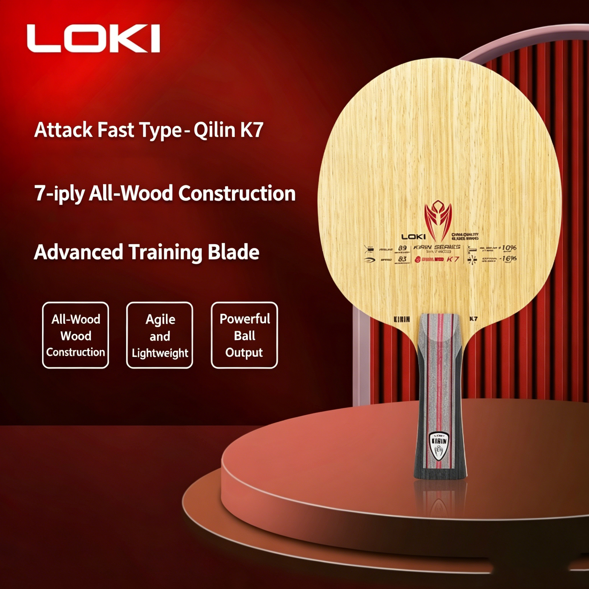 LOKI KIRIN Series Table Tennis - Table Tennis Paddles ulasan dan harga