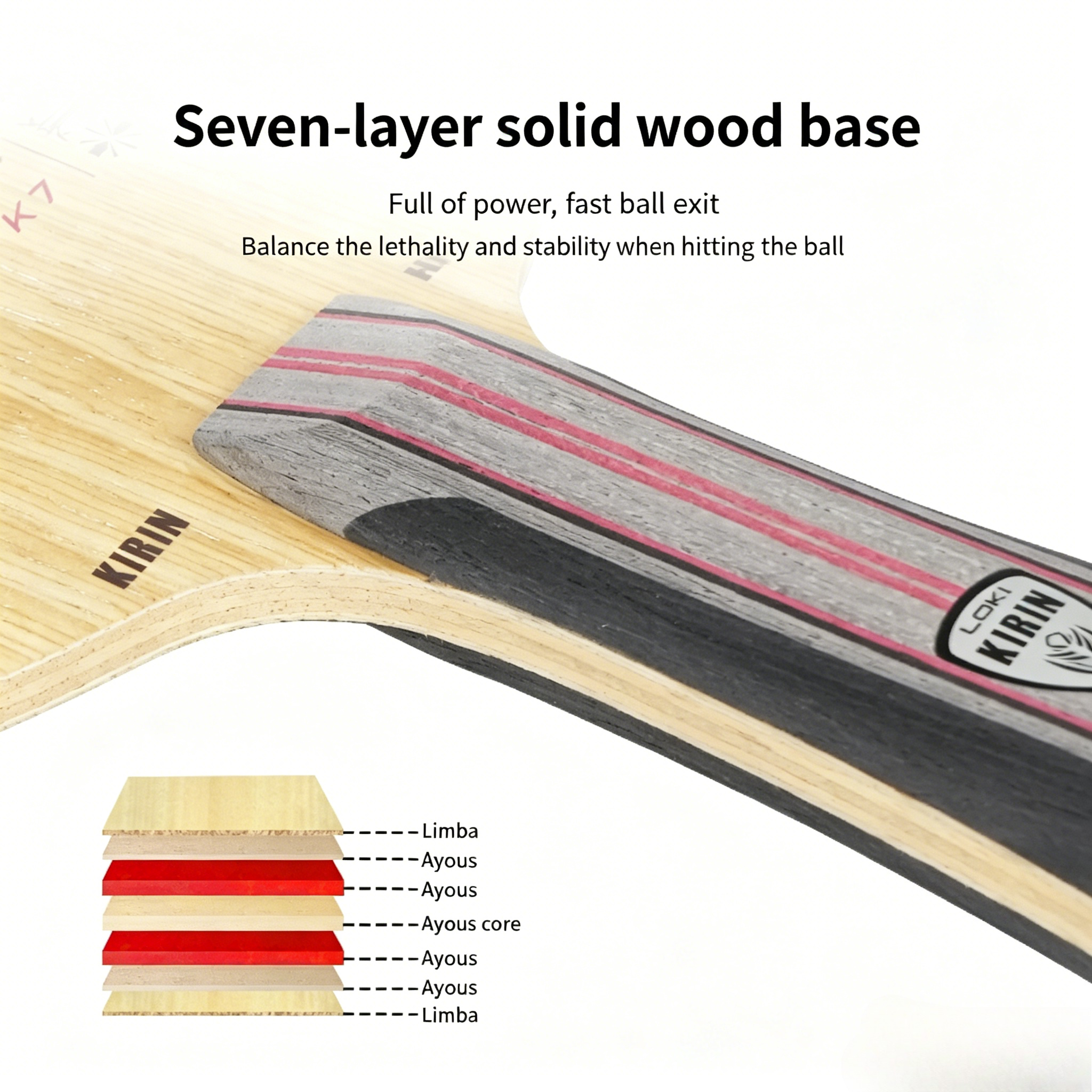 LOKI KIRIN Series Table Tennis - Table Tennis Paddles ulasan dan harga