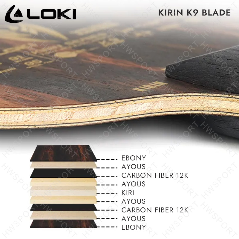 LOKI KIRIN K9 K10 K11 Table Te - Stiga Carbon Blade ulasan dan harga