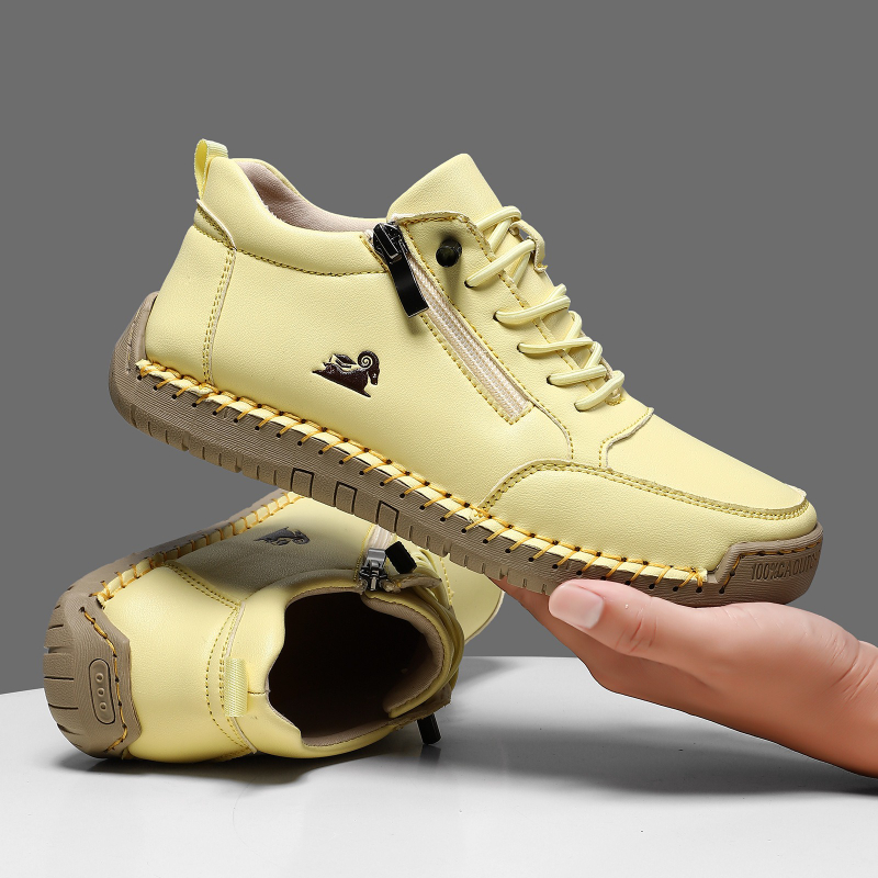 Women's Sneakers Handmade Leat - Anti Loop Rubber ulasan dan harga
